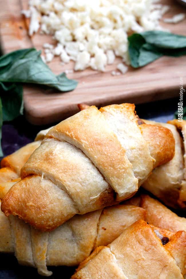 a pile Pillsbury crescent rolls