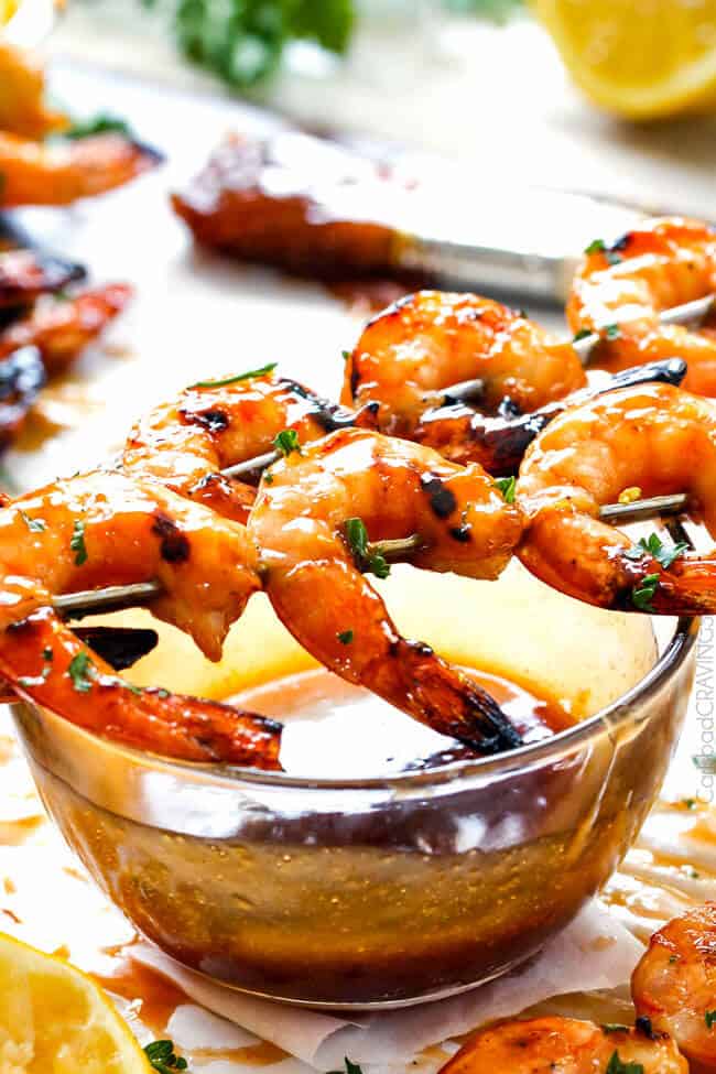 Asian Honey Garlc Shrimp - this is the easiest, most delicious sweet and tangy shrimp and you can make it on the grill or stovetop! and the Honey Lemon Chili Butter Sauce is out of this world! Asian Honey Lemon Shrimp - this is the easiest, most delicious sweet and tangy shrimp and you can make it on the grill or stovetop! and the Honey Lemon Chili Butter Sauce is out of this world!