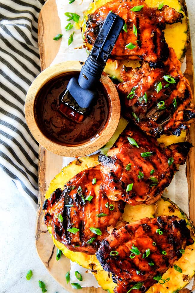 Top view of Mesquite Pineapple BBQ Chicken.