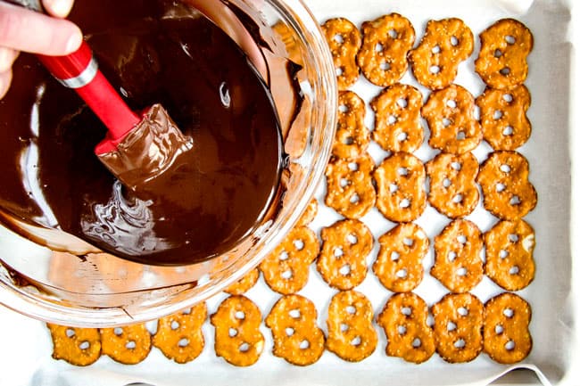 Ridiculously EASY Pistachio Chocolate Pretzel Bark is the best pretzel bark recipe I have ever made - perfect for holiday gifts!ย It's easy, stress free, make ahead and everyone looooooves it!