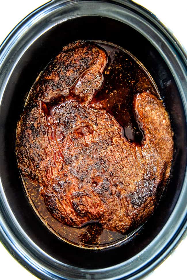 beef brisket in slow cooker insert