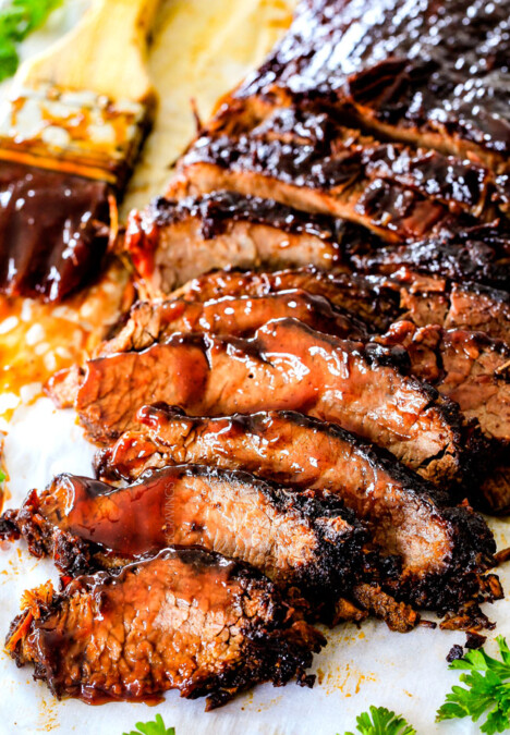 Wonderfully juicy, flavor exploding, melt-in-your-mouth Slow Cooker Beef Brisket is my favorite meat dish EVER and "better than any restaurantโ according to my food critic husband!ย ย It's the ultimate easy company dinner because it can be made days in advance then reheated in the slow cooker for stress free entertaining!