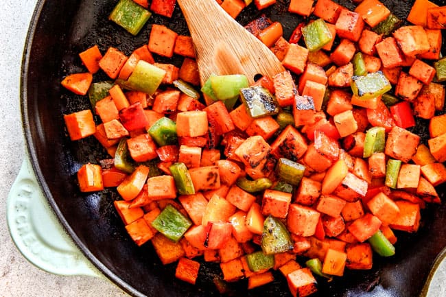 30 Minute Cajun Chicken Bowls bursting with avocados, black beans, sweet potatoes and pineapple!ย These are spicy, fresh, healthy and ADDICTING!ย ย