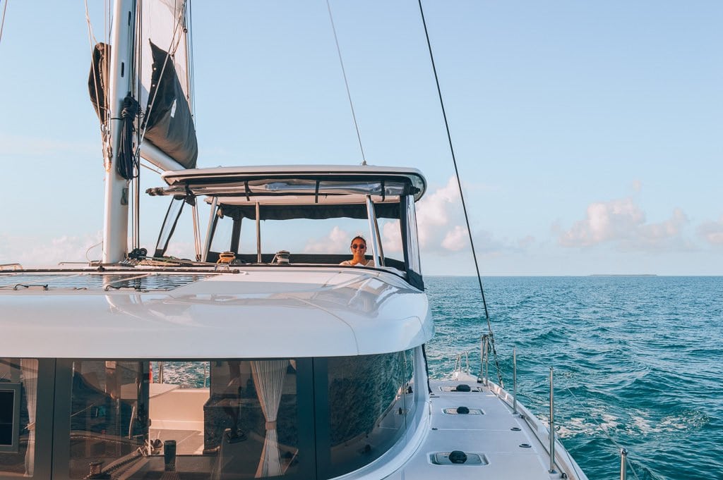 We're living on a sailboat, SV Paradise! We bought a Lagoon 42 catamaran and switched from RVing to becoming liveaboards and eventually cruisers.