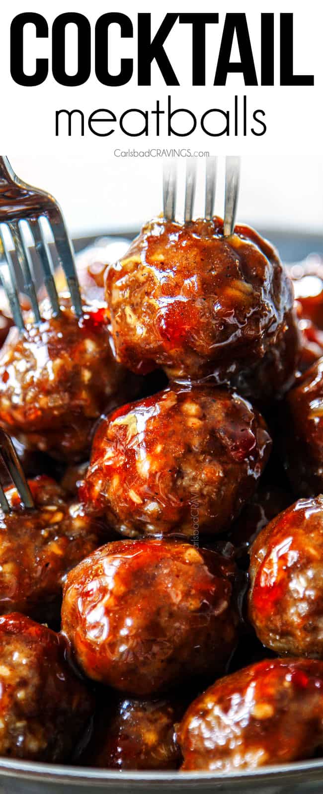 up close of serving cocktail meatballs with toothpicks