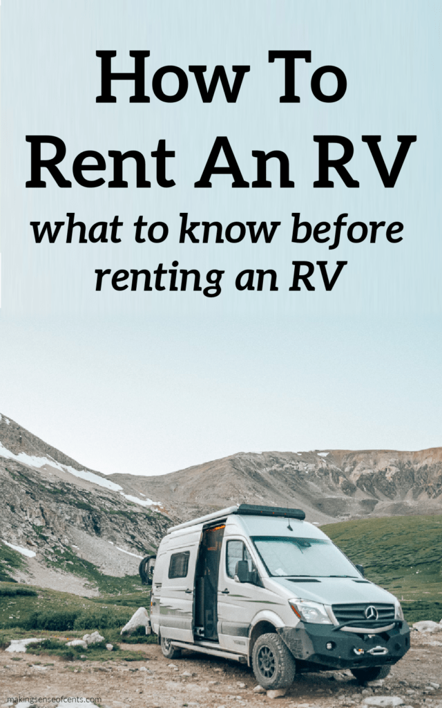 how to rent an rv