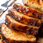 slicing pork loin roast across the grain
