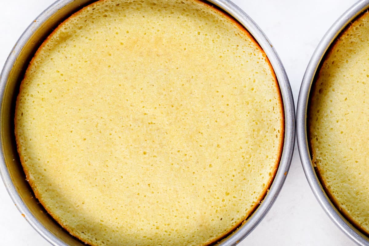 showing how to make Chantilly cake recipe by baking until tender