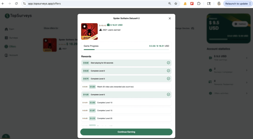 Here's an example of how much you can make playing games.
