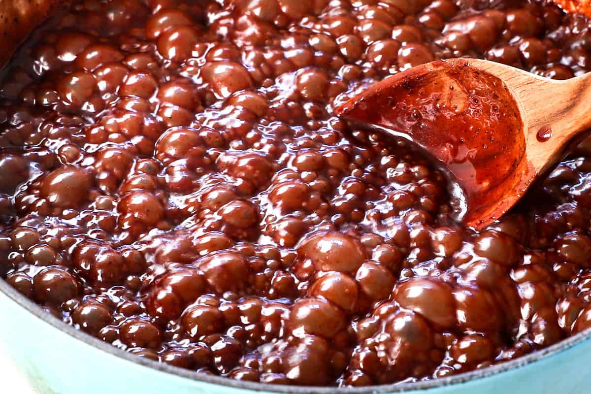 showing how to make no bake cookies by bringing the mixture to a boil and boiling for 60 seconds